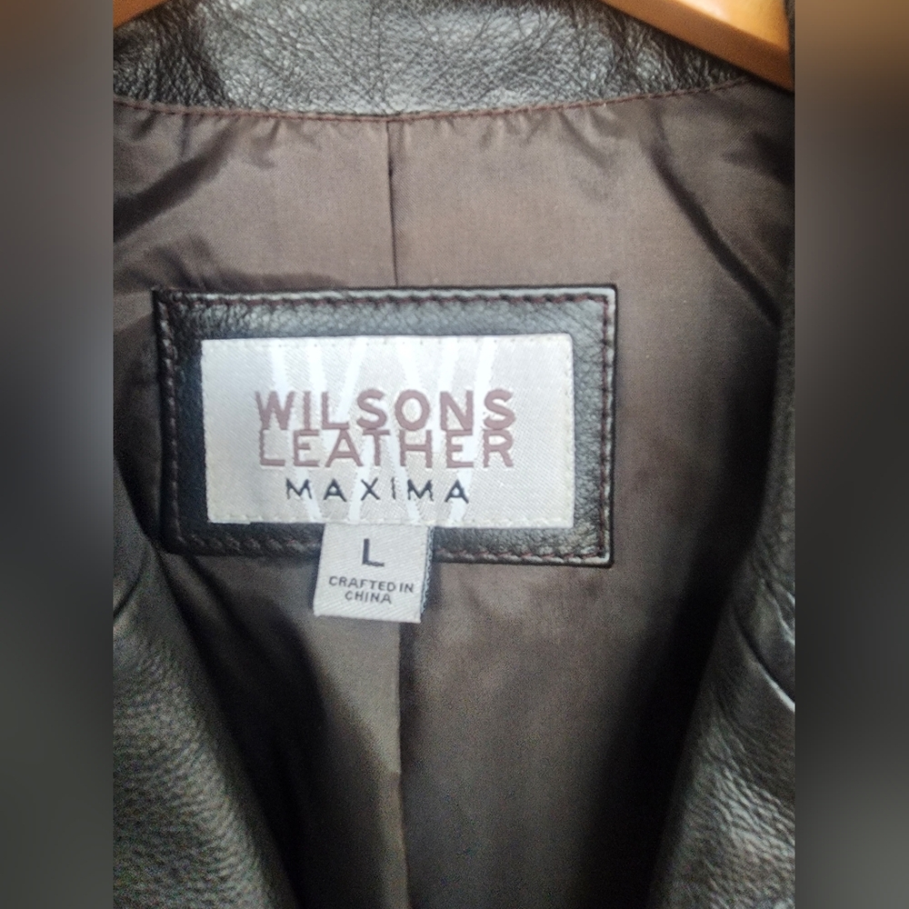 Wilsons Leather MAXIMA Black Leather Jacket!!! Y2K!! - Picture 3 of 14